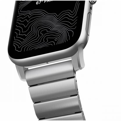 Nomad Strap Titanium Band - титаниева каишка за Apple Watch 42мм, 44мм (сребрист) 4