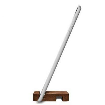 Elago W Stand - дървена поставка за iPhone 5, iPhone 5S, iPhone 5C, iPad mini, iPad Mini Retina (лешник) 2