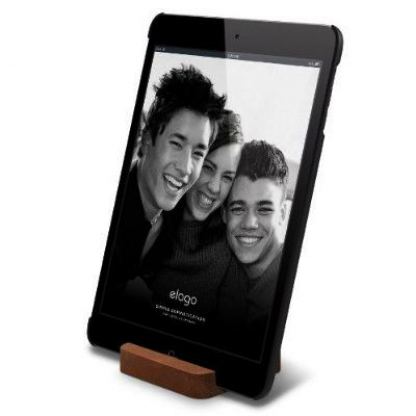 Elago W Stand - дървена поставка за iPhone 5, iPhone 5S, iPhone 5C, iPad mini, iPad Mini Retina (лешник) 3