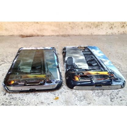 iPaint NY Taxi Case - дизайнерски поликарбонатов кейс, защитно покритие за дисплея и скин за Galaxy S4 i9500 2