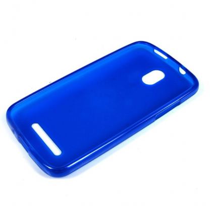 Silicone Case Cover - силиконов калъф за HTC Desire 500 (син) 2