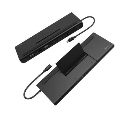 Adam Elements CASA Hub Pro USB-C - мултифункционален хъб за свързване на допълнителна периферия за Macbook и USB-C устройства (черен) 3