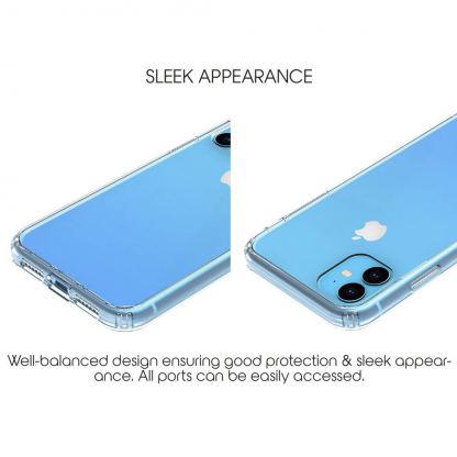 Bling My Thing Milky Way Pure Brilliance - хибриден удароустойчив кейс с кристали Cваровски за iPhone 11 (прозрачен) 2