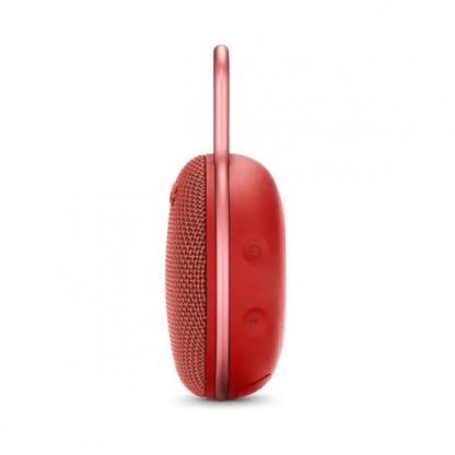 JBL Clip 3 - водоустойчив безжичен портативен спийкър (с карабинер) с микрофон за мобилни устройства (червен)  5