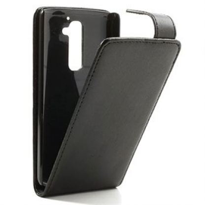 Leather Flip Case - кожен калъф за LG G2 (черен) 7