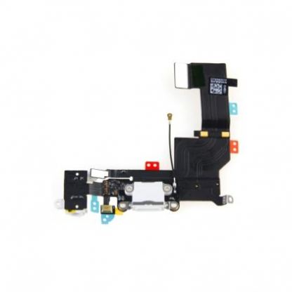 Lightning FlexCable and Audio - оригинален захранващ лентов кабел (Lightning) и модул за звука за iPhone 5S (бял)