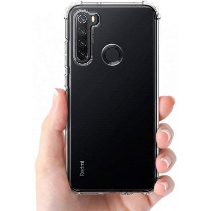 Spigen Crystal Shell Case - хибриден кейс с висока степен на защита за Xiaomi RedMi Note 8 (прозрачен) 8