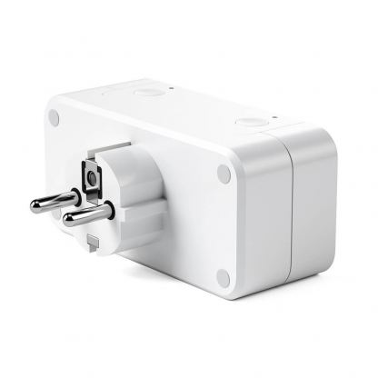 Satechi Dual Smart Outlet - Wi-Fi безжичен контакт с две гнезда, съвместим с Apple HomeKit 3