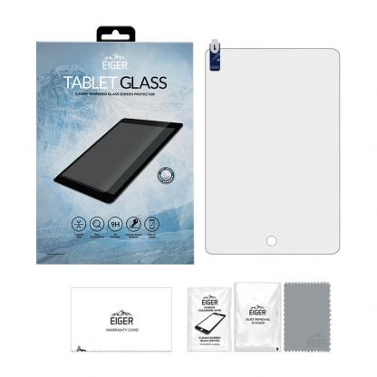 Eiger Tempered Glass Protector 2.5D - калено стъклено защитно покритие за дисплея на iPad 7 (2019) (прозрачен) 3