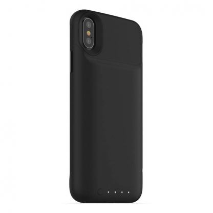 Mophie Power Case - удароустойчив кейс с вградена батерия 1720mAh и безжично зареждане за iPhone XS, iPhone X (черен) 7