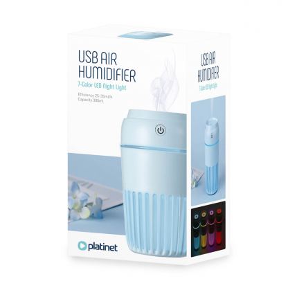 Platinet Misty Air Humidifier 300 ml - овлажнител за въздух с арома функция (син) 3