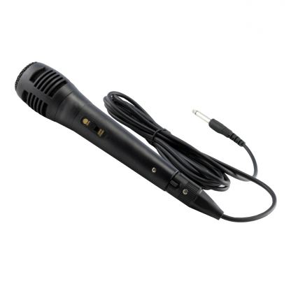 Omega Wired Microphone For Speakers 6.5 mm jack - кабелен микрофон с 6.5 мм жак за свързване към високоговорители (черен)