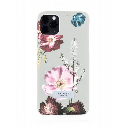 Ted Baker Forest Fruits Back Shell - дизайнерски поликарбонатов кейс за iPhone 11 Pro Max (сив) 2