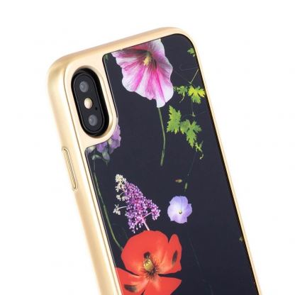 Ted Baker Patryce Premium Case - дизайнерски удароустойчив кейс за iPhone XS, iPhone X (черен) 4