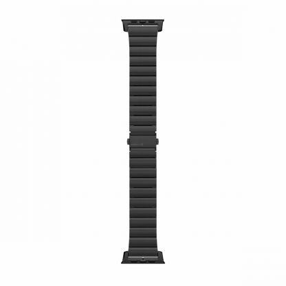 Nomad Strap Stainless Steel Band - титаниева каишка за Apple Watch 42мм, 44мм (черен) 3