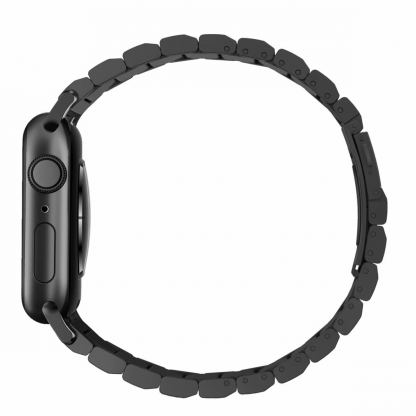 Nomad Strap Stainless Steel Band - титаниева каишка за Apple Watch 42мм, 44мм (черен) 4
