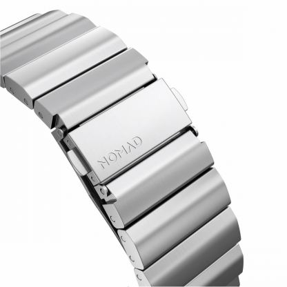 Nomad Strap Stainless Steel Band - титаниева каишка за Apple Watch 42мм, 44мм (сребрист) 6
