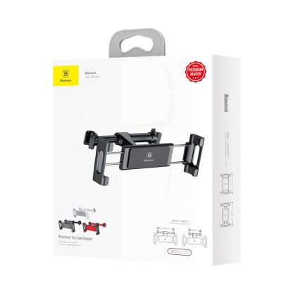 Baseus Backseat Car Mount Holder - поставка за смартфон или таблет за седалката на автомобил (черен) 11
