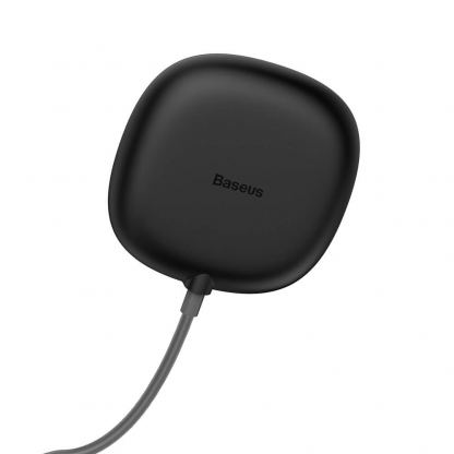 Baseus Suction Cup Wireless Charger - залепяща се подложка (пад) за безжично зареждане с USB кабел (черен) 2