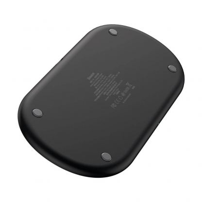 Baseus 3in1 Wireless Charger - тройна поставка (пад) с Fast Charge технология за безжично зареждане за Qi съвместими устройства, Apple Watch и Apple Airpods (черен) 4