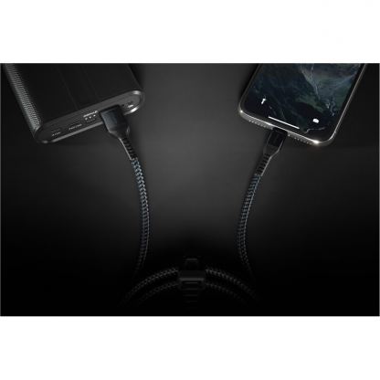 Nomad Kevlar USB-A to Lightning Cable - здрав кевларен кабел за устройства с Lightning порт (150 см) (черен) 6