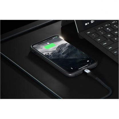 Nomad Kevlar USB-A to Lightning Cable - здрав кевларен кабел за устройства с Lightning порт (300 см) (черен) 4