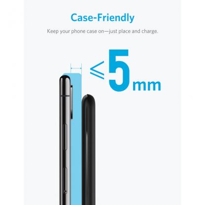 Anker PowerPort Wireless 5 Charging Stand - поставка (пад) за безжично захранване за QI съвместими устройства (черен) 3