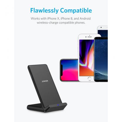 Anker PowerPort Wireless 5 Charging Stand - поставка (пад) за безжично захранване за QI съвместими устройства (черен) 7