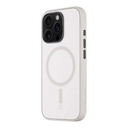 Хибриден удароустойчив кейс с MagSafe за iPhone 16 Pro Max - Tactical MagForce SmoothIsFast Cover (бял) 4