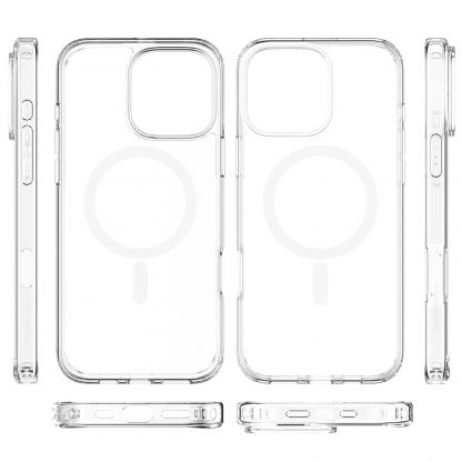 Хибриден кейс с най-висока степен на защита с MagSafe за iPhone 16 Pro Max - Mobile Origin Easy Hybrid MagSafe Case (прозрачен) 3