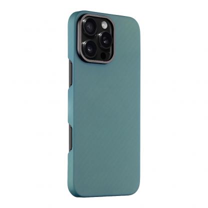 Кевларен кейс с MagSafe за iPhone 16 Pro Max - Tactical MagForce Aramid Case (светлосин) 2
