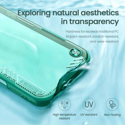 Хибриден удароустойчив кейс с MagSafe за iPhone 16 Pro Max - Nillkin Iceblade Prop Magnetic Hard Case (черен-прозрачен) 7