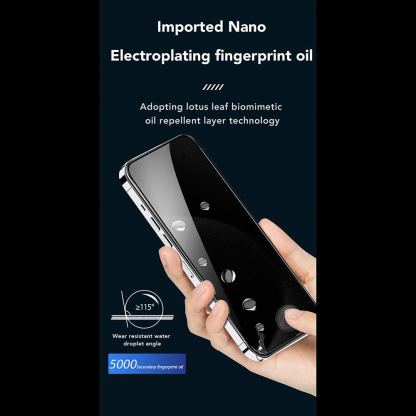 Калено стъклено защитно покритие с определен ъгъл на виждане на iPhone 16 Pro Max - ANANK 2.5D 1X Reinforced Privacy Screen Protector 4