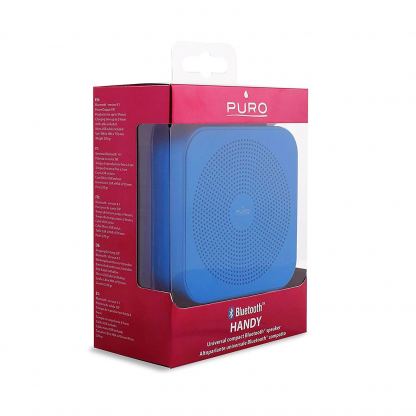 Puro Handy Bluetooth Speaker - безжичен блутут спийкър с микрофон за мобилни устройства (син) 3