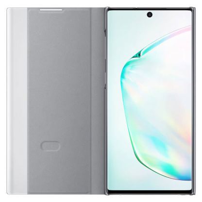Samsung Clear View Cover EF-ZN970CS - оригинален кейс, през който виждате информация от дисплея за Samsung Galaxy Note 10 (сребрист) 2