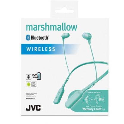 JVC Bluetooth Marshmallow Headphones - безжични спортни блутут слушалки за мобилни устройства (светлозелен) 2