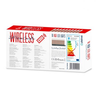 Platinet Mini LED Candle 10 Bulbs Battery - LED лампички, захранвани от AAA батерии и с дистанционно управление 2