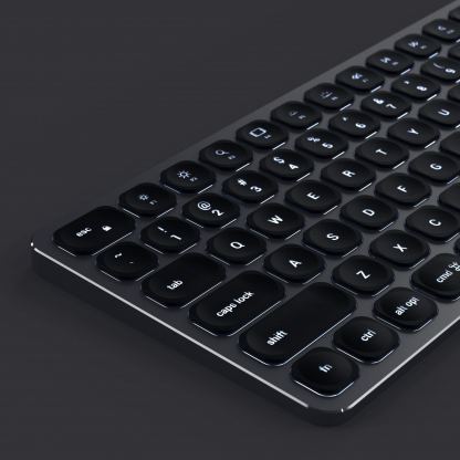 Satechi Compact Backlit Bluetooth Keyboard - безжична блутут клавиатура за Mac (тъмносив) 2
