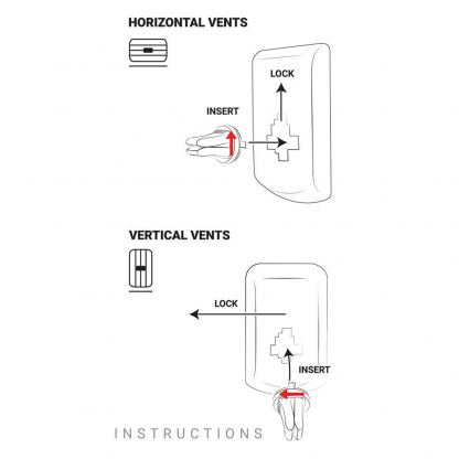 Evutec Ballistic Nylon + Vent Mount - хибриден TPU калъф с магнитна поставка за кола за iPhone 11 (черен)  6