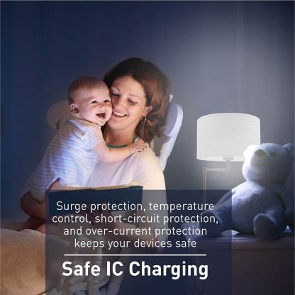Macally Table LED Table Lamp - настолна LED лампа с Qi безжично зареждане х USB-A изход за зареждане на мобилни устройства 2