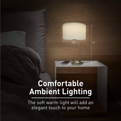 Macally Table LED Table Lamp - настолна LED лампа с Qi безжично зареждане х USB-A изход за зареждане на мобилни устройства 3
