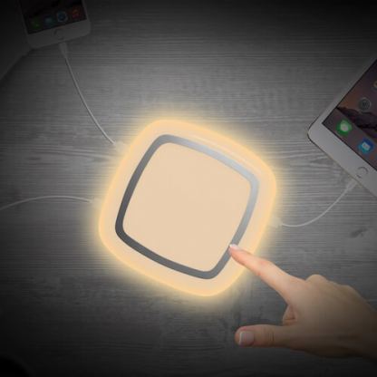 Macally Nightstand LED Light - настолна LED лампа с 4 х USB-A изхода за зареждане на мобилни устройства 3