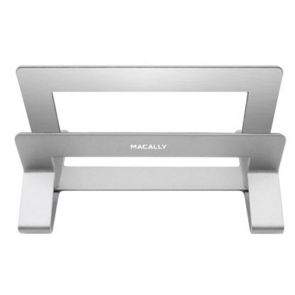 Macally Vertical Laptop Stand - вертикална стоманена поставка за MacBook и лаптопи (сребрист) 7