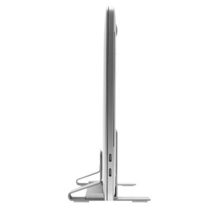 Macally Vertical Laptop Stand - вертикална стоманена поставка за MacBook и лаптопи (сребрист) 8