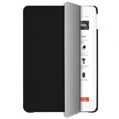 Macally Stand Case - полиуретанов калъф и поставка за iPad 7 (2019) (черен) 5
