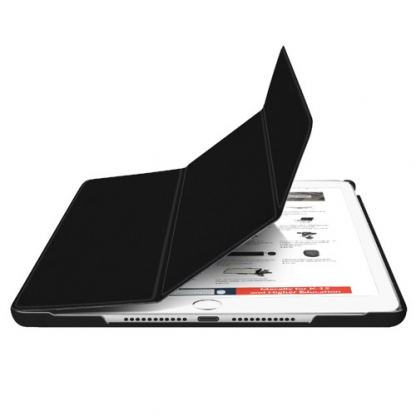 Macally Stand Case - полиуретанов калъф и поставка за iPad 7 (2019) (черен) 8