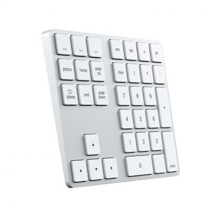 Satechi Aluminum Bluetooth Extended Keypad - безжична Bluetooth клавиатура за MacBook (сребрист)  3