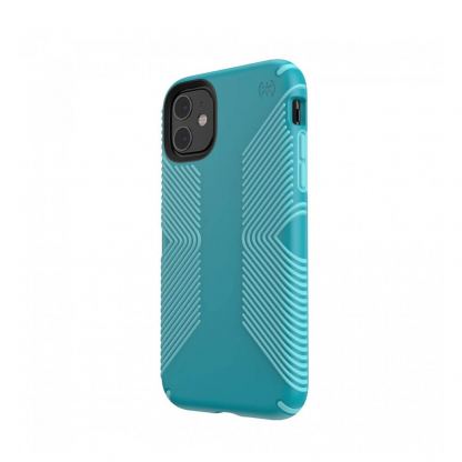 Speck Presidio Grip Case - удароустойчив хибриден кейс за iPhone 11 (син) 2