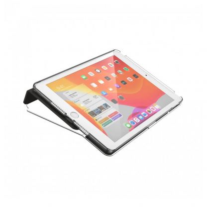 Speck Balance Folio Case - текстилен калъф и поставка за iPad 7 (2019) (черен-прозрачен) 7