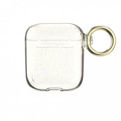 Speck Presidio Airpods Silicone Hang Case - силиконов калъф с възможност за безжично зареждане за Apple Airpods (прозрачен-златист) 6